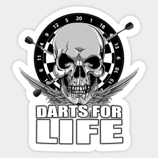 Darts for life Sticker